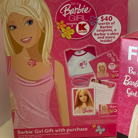 Barbie Girl Kmart Gift with Purchase T Shirt Bracelet Hobo Purse 2009 - Picture 2 of 10